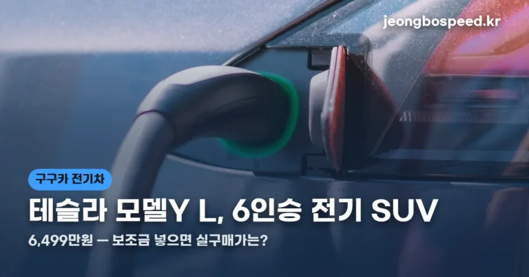 테슬라 모델Y L 총정리 썸네일