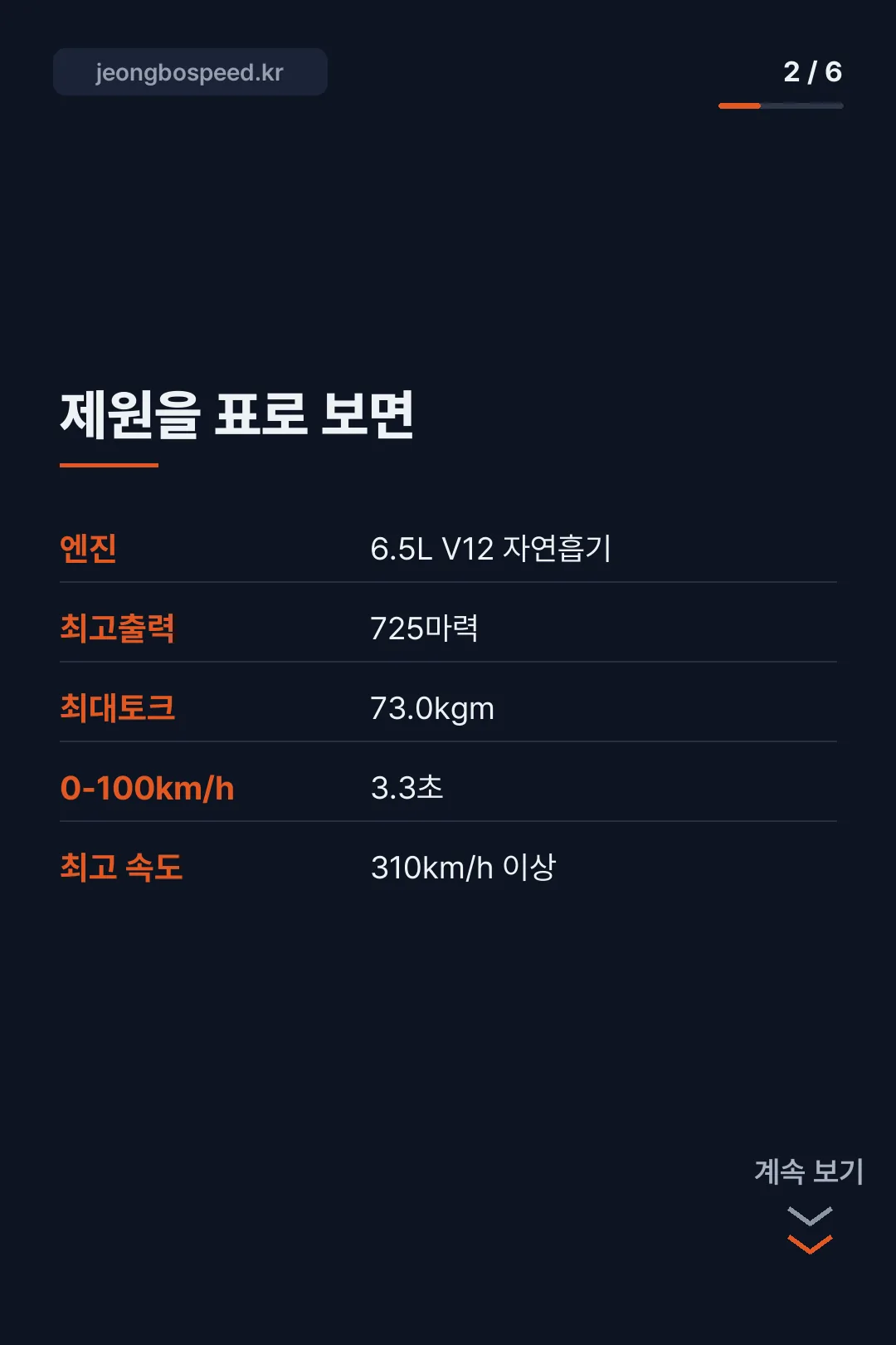 페라리 프로산게 제원 카드뉴스 2