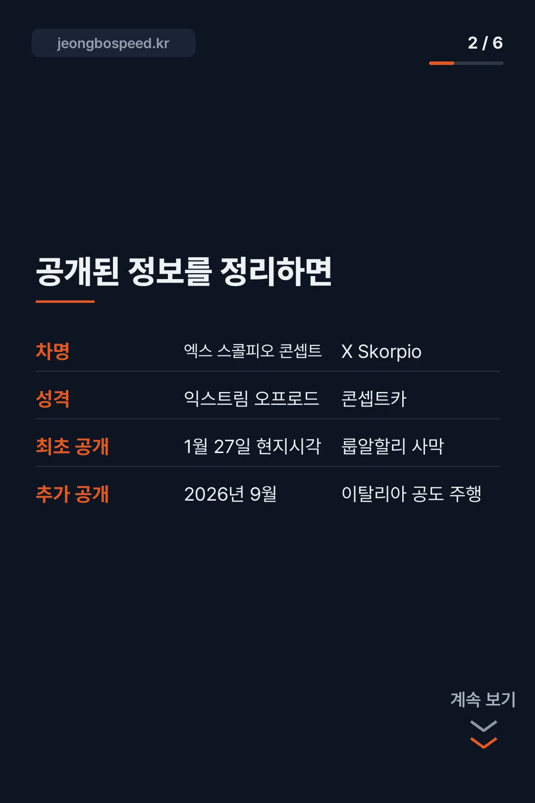 제네시스 X 스콜피오 카드뉴스 2