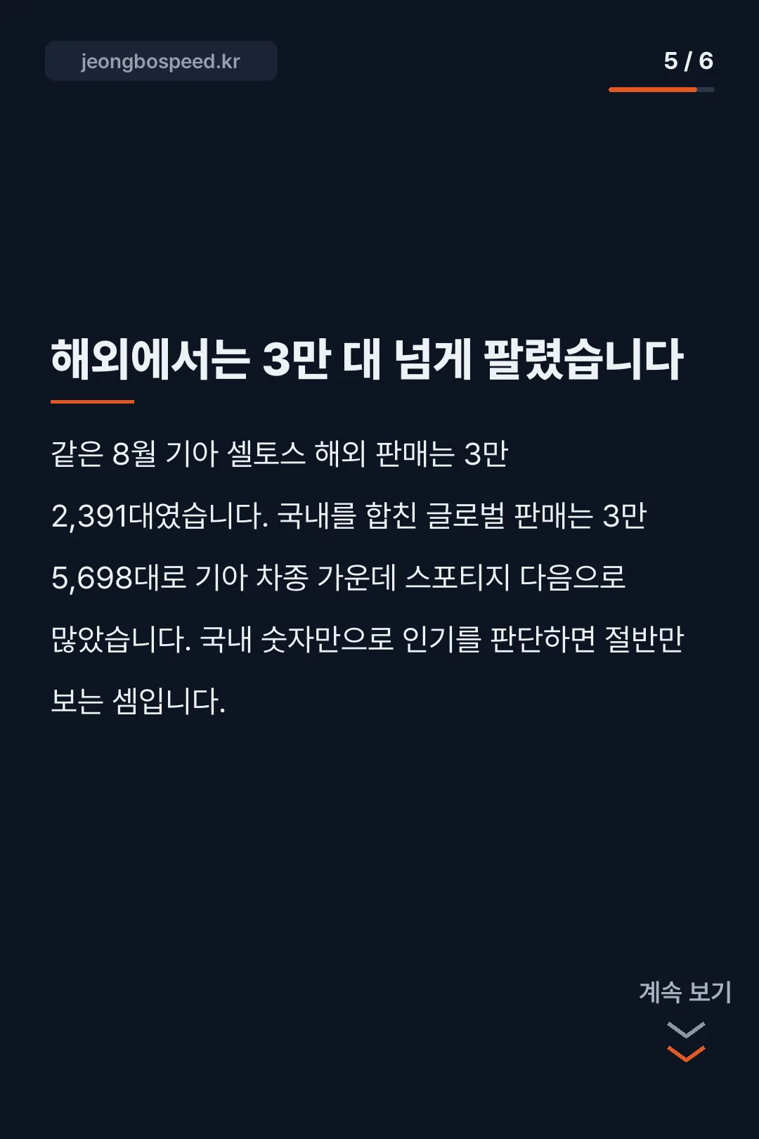 셀토스 풀체인지 판매량 반토막 카드뉴스 5