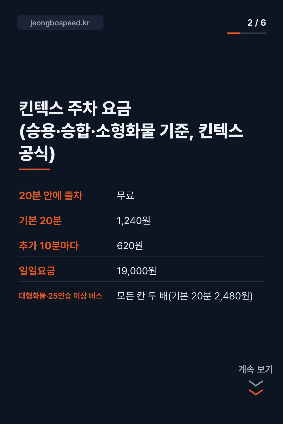 킨텍스 제2전시장 주차 카드뉴스 2